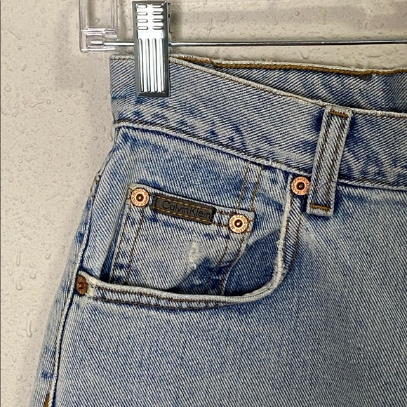 Vintage Calvin Klein Jeans USA Button Fly Easy Fit Sandblast Denim Size 7 - Picture 11 of 16